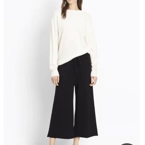 NWT Vince Capri Crop Pull on Navy Blue Pants Sz L